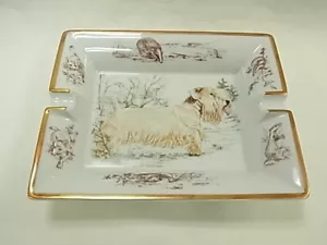 Authentic HERMES Cigar Ashtray Change Tray Dog Scottish Terrier unused - Picture 1 of 3