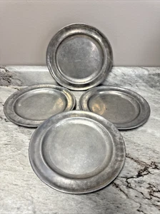 4 Vintage Wilton Pewter Columbia PA RWP Plate ~ 10” - Picture 1 of 4