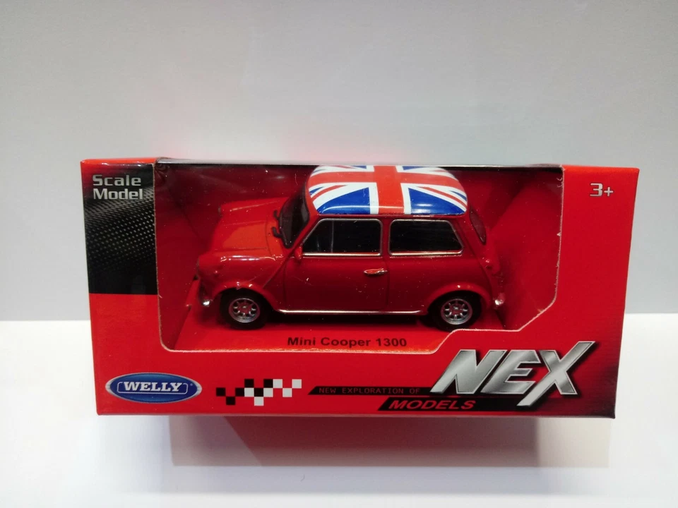 MINI COOPER 1300 SCALA  1:43 Nuovo  Welly NEX MODELS - Immagine 1 di 1