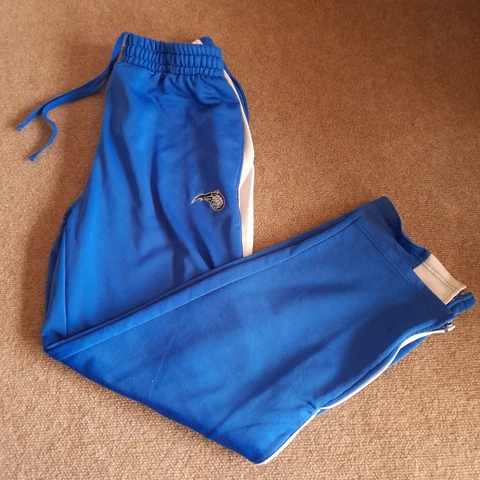 Orlando Magic Track Pants Adult L NBA Apparel Fleece Jogger Ankle Zip Men Cover