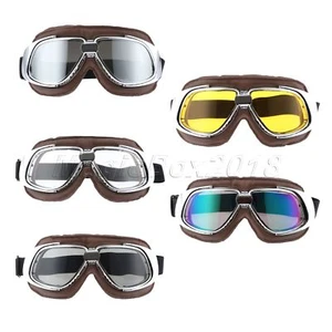 Vintage Motorcycle ATV Goggles Climbing Skiing Helmet Eyewear Dustproof Glasses - Picture 1 of 6
