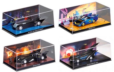 Lot de 4 Batmobile 1/43 Véhicules de Batman Eaglemoss DC Comics LB09 - Photo 1/3