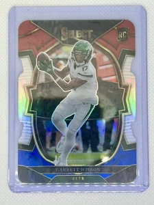 2022 Select Garrett Wilson Rookie RC Die Cut Red White Blue Concourse Prizm #88 - Picture 1 of 2