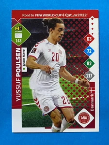 Panini Adrenalyn Road to Qatar 2022 Card n.143 Yussuf Poulsen Denmark - Imagen 1 de 1