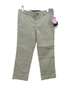 FRENCH TOAST GIRLS STRAIGHT SLANT SIDE POCKETS 2 BACK POCKET(KHAKI 6)NWT - Picture 1 of 2