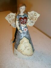 Elements Angel with Heart 4.5" Tall 2009 LOVE YOU #82208 Ornament