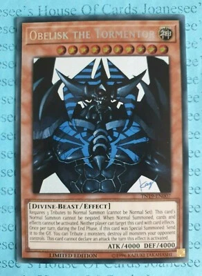 Obelisk the Tormentor TN19-EN007 Secret Rare Yu-Gi-Oh Card New - Image 1 of 3