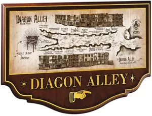 Harry Potter - Wandbild Wandschild - Winkelgasse - Holz - Noble Collection - Bild 1 von 1