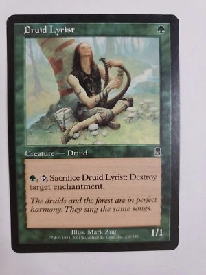 MTG Magic The Gathering Card Druid Lyrist CreatureDruid Green Odyssey 2001 - Image 1 of 2