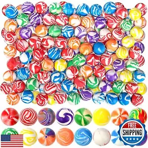 Noamus 100 Pack Colorful Small Bouncy Balls, 32mm Assorted Rubber Bounce Ball - Picture 1 of 5