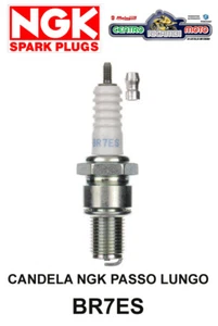 Candela Moto Scooter NGK BR7ES Passo Lungo con Resistenza e Nottolino Svitabile  - Foto 1 di 1