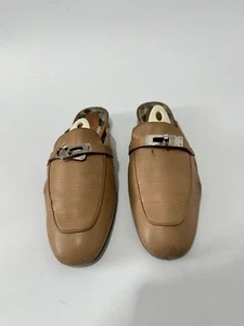 Hermes Leather Calfskin Oz Mules in Brown Size 40.5 EU| 10.5 US| 7.5 UK - Picture 1 of 10