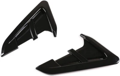 2x Cubierta de ventilación de admisión de guardabarros de flujo de aire de ala lateral negra para BMW X3 G01 2018-2022 Foto 1 de 3