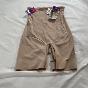NWT Naomi and Nicole Shapewear Hi-Waist Thigh Slimmer Size 3XL - Nude - Picture 1 of 17