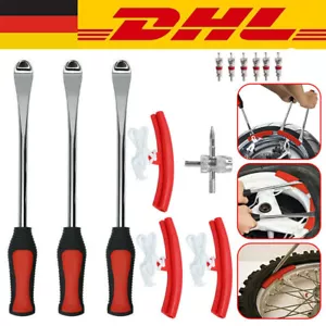 Reifenheber Montierhebel Montiereisen Reifen Montagehebel Set Motorrad Fahrrad - Bild 1 von 12