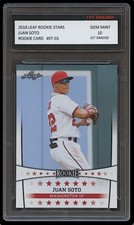 JUAN SOTO 2018 LEAF ROOKIE STARS 1ST GRADED 10 ROOKIE CARD RC MLB NATIONALS