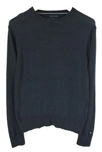 Tommy Hilfiger Pullover Men M Silk Cashmere Blend Tight-Knit Crew Neck - Picture 1 of 9