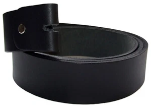 QHA Mens Designer Belts For Men Snap On Genuine Real Leather Replacement Strap - Picture 1 of 12