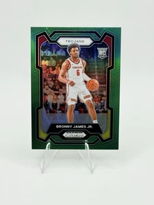 2024 Panini Prizm Draft Picks - Bronny James #86 Green Prizm (RC) - Foto 1 di 2