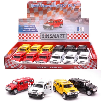HUMMER H2 SUV 2008 COL.ASS.cm 12 (1 Modellino a Scelta) 1:40 Kinsmart Modellismo - Immagine 1 di 3