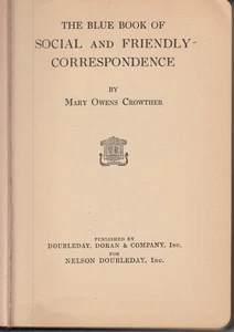 The Blue Book of Social and Friendly Correspondence - Picture 1 of 6