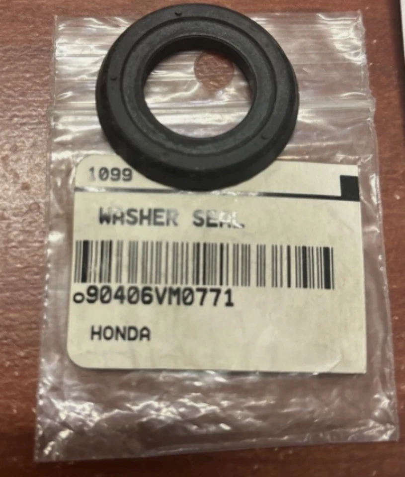 1985-1990 Honda FL350R TRX250R ATC250R NOS Sealing Washer 90406-VM0-771 - Image 1 of 1