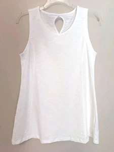 Escape by Habitat Kleidung weiß sportlich ärmellos Baumwolle Tanktop Größe XS - Bild 1 von 5