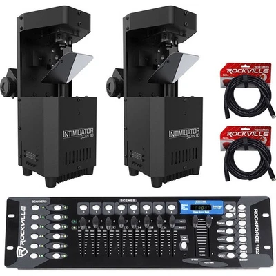 (2) Chauvet Intimidator Scan 110 Compact Scanner Effect Lights+DMX Controller - Image 1 of 4