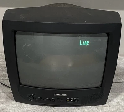 Daewoo DTQ-13P2FC 13" CRT TV Retro Gaming TV Probado Completamente Funcionando SIN CONTROL REMOTO Foto 1 de 4