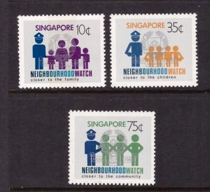 Singapore 1983 Neighbourhood Watch Scheme set MNH mint stamps - Picture 1 of 1