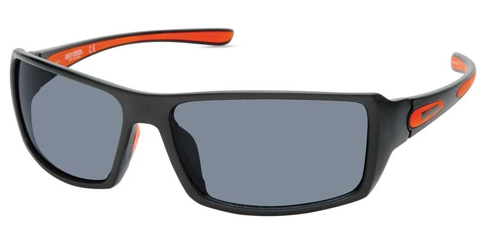 Harley-Davidson Men's Shallow Sport Sunglasses, Matte Black Frame & Smoke Lenses - Image 1 of 1
