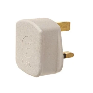 Enchufe Eléctrico De Goma De 3 Patas 13A Blanco DCN6283WNB - Bild 1 von 1