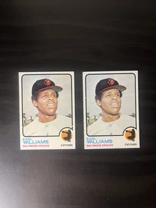 1973 Topps #504a and #504b Earl Williams 2-Gap and No-Gap Variations Error - Picture 1 of 2