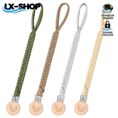 CLDY Kleinkind Schnullerkette mit Clip Baby Schnullerhalter für Kinderwagen Babytrage