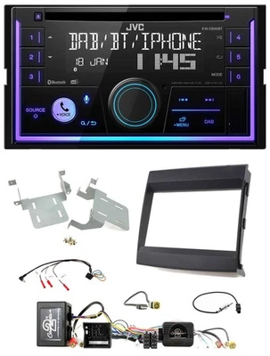 JVC Lenkrad USB 2DIN DAB Bluetooth CD Autoradio für Porsche Cayenne MOST-Soundsy - Bild 1 von 4