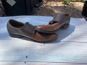 Joseph Abboud Monk Strap braun Leder Obermaterial Herren elegante Schuhe Größe 10 normal - Bild 1 von 10