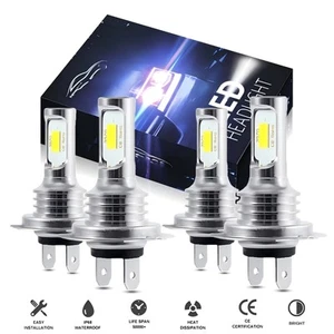 H7 H7 LED Headlight KIT Combo Bulbs 10000K High Low Beam Super Bright White - Picture 1 of 11