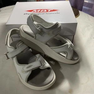MBT Physiological Footwear Sandals Shoes size 8-8.5 Women White Comfort - Picture 1 of 12