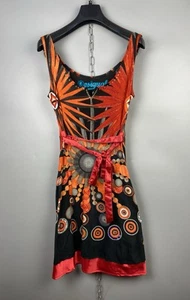 Desigual Womens Floral Multicolor Sleeveless Tank Dress Tunic Size M - Picture 1 of 15