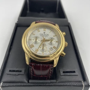 CROTON "CHRONOMASTER" Herrenuhr (CC311273) 100M / NEU mit Box & Batterie  - Bild 1 von 12