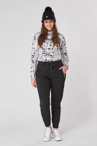 Pantalones de golf Swing Out Sister para damas Harper elásticos impermeables negros talla 12 del Reino Unido - Imagen 1 de 3