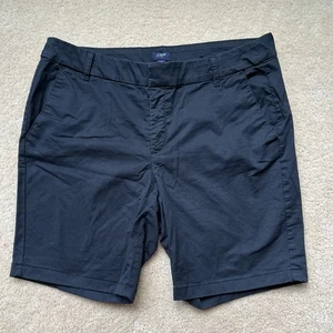 J.Crew Women’s Black Chino Shorts - Size 14 - VGUC - Stretch - Bild 1 von 9