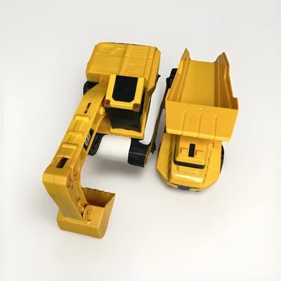 CAT Construction Excavator Crane Truck Toy Vehicle Plastic Yellow (TOY STATE) - Image 1 of 4