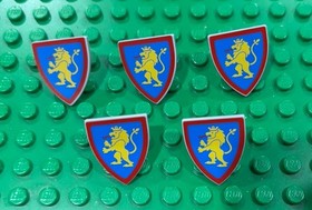 Lego Castle Lion Knights Shields Lot x5 No 22