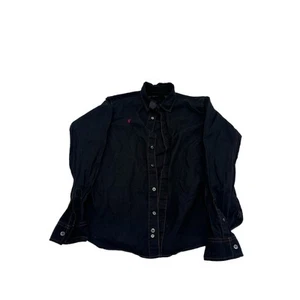 Camisa Vlone Manga Larga Abotonada Negra Mediana Nueva - Imagen 1 de 6