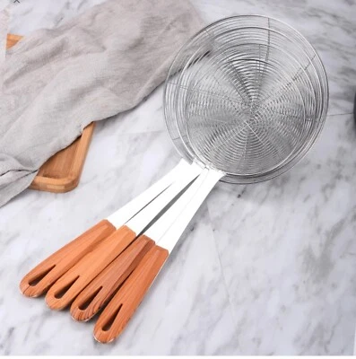Skimmer Spoon for Cooking and Frying, Kitchen Utensils Wire Strainer - Image 1 of 4