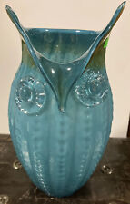 🇮🇹Huge GENUINE MURANO Glass OWL Vase 🏺 Retro Vintage Excellent Condition 🦉