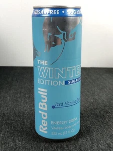 Red Bull Winter Edition Sugar Free Iced Vanilla Berry 12 Fl Oz Cans (Single) - Picture 1 of 3