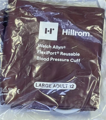 Welch Allyn Blood Pressure Cuff Reusable Tube LARGE ADULT REUSE-12-2SC