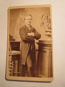 Mittweida - stehender Student in Couleur / Band - CDV / Studentika - Bild 1 von 2